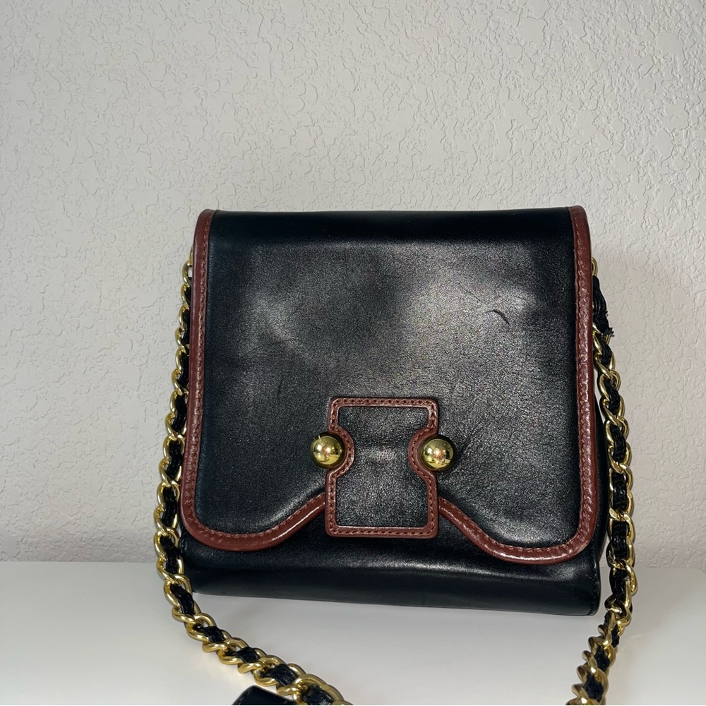 Botkier Lucy Black and Brown Leather Women's Crossbody Bag